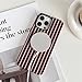 Skyseaco for iPhone 14 Pro Max Case with Magsafe Cute Striped Phone Case, Shockproof Slim Soft TPU and Hard PC Double Layer Protective Cover for Women, Brown