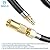 12 feet Low Pressure Propane Quick-Connect Hose for RV to Gas Grill, with 3/8" Female Flare x 1/4" Full Flow Male Quick Disconnect Plug, Replacement for LP Gas Coleman Roadtrip LXE Portable Grill