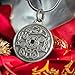 925 Sterling Silver Lucky Coin Necklace - Feng Shui Pendant Charm - Attracting Money Good Luck Amulet Medallion - Ancient Magic Chinese Fortune Talisman - Handmade Jewelry Gift for Men Women