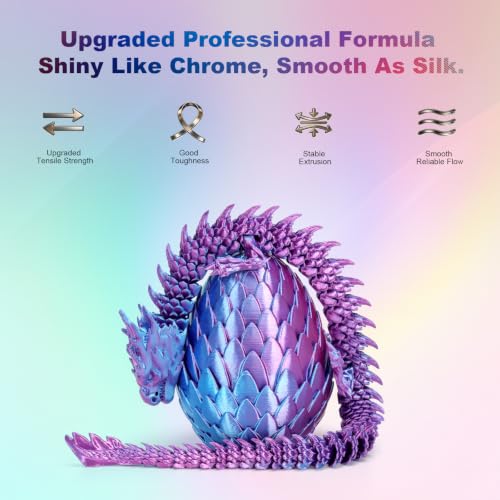 Image of iSANMATE Silk Blue Pink PLA Filament 1.75mm 1kg for FDM 3D Printer | Compatible with Bambu Lab 3D Printers & AMS, Shiny Surface, Easy Printing for Beginner, Upgraded Toughness & Clog-Free