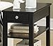 Convenience Concepts American Heritage Chairside End Table with Drawer 23.5