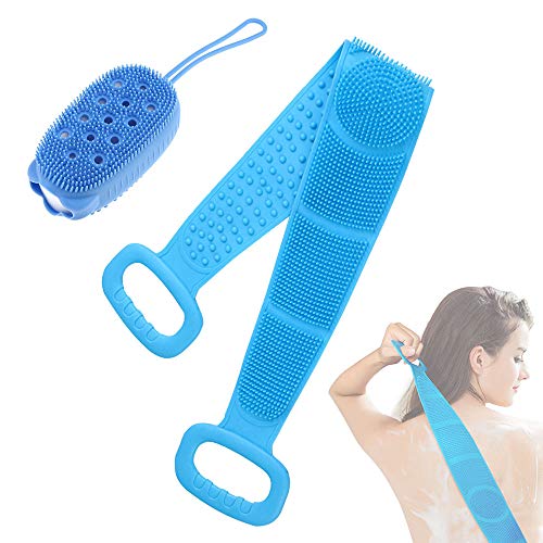 Silicone Back Scrubber, Bath Back Scrubber Relieve Fatigue, Exfoliating Back Scrubber Deep Clean Body, Back Scrubber suitable for Shower For Men, Women