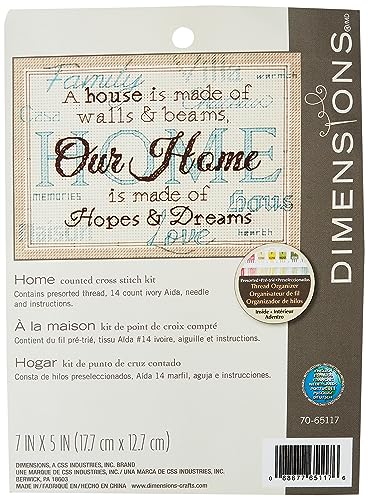 Dimensions Our Home Decorative Counted Cross Stitch Kit, 7