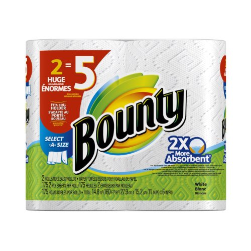 Bounty Huge Roll, White, 12 Count - //coolthings.us