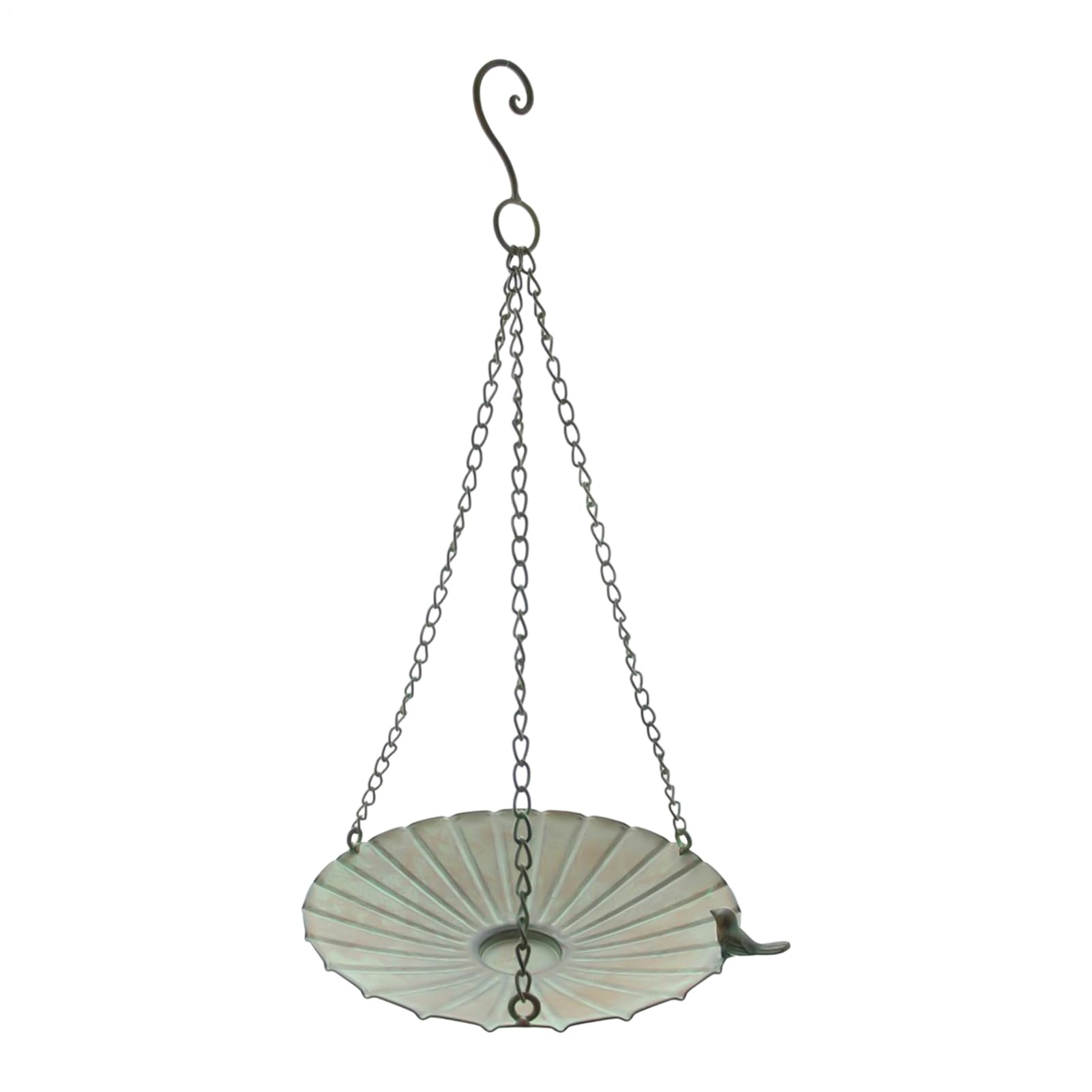 Mangeoire plate pour oiseaux en fer forgé durable pour extérieur