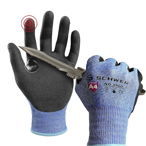 Schwer A4 AIR-SKIN Cut Resistant Work Gloves...