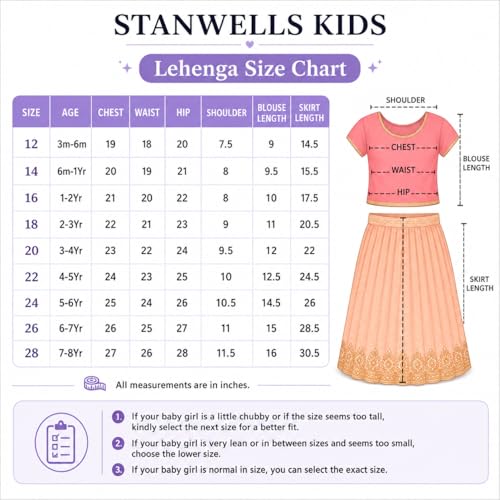 Image of Girls Designer Lehenga Choli Set Orange Rani Pink Readymade Pattu Pavadai Style Traditional Ethnic Dress for Baby Girls Kids Festive Wedding 3Months-8 Years