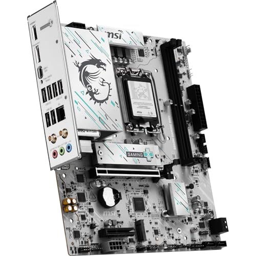Image of MSI B860M Gaming WiFi Motherboard, mATX - Supports Intel Core Ultra Processors (Series 2), LGA 1851 - DDR5 Memory Boost 9066+ MT /s (OC), PCIe 5.0 x16, M.2 Gen5, Realtek 5G LAN, Wi-Fi 7