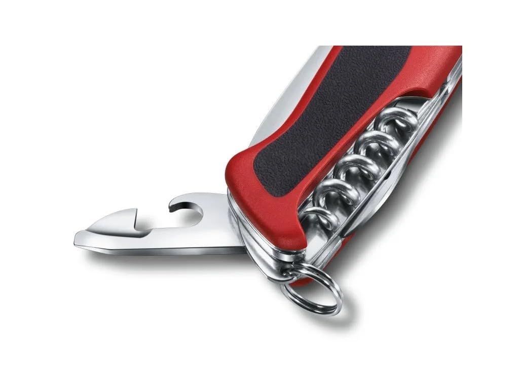 Victorinox, Ranger 79 M Grip, Couteau de Poche Suisse, Multifonction, Léger, 12 Fonctions, Grande lame, Ouvre-boîtes, Tournevis 3 mm, Blocable, Lame à une main
