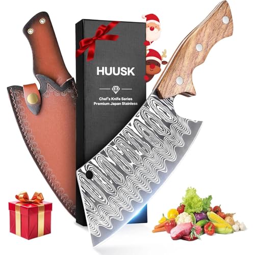 Huusk ATS-34 Forged Cleaver
