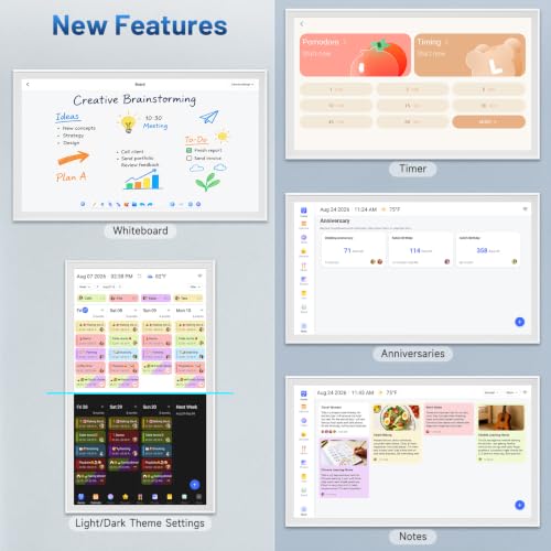 Image of 32 inch Digital Calendar with Chore Chart & Touchscreen Planner