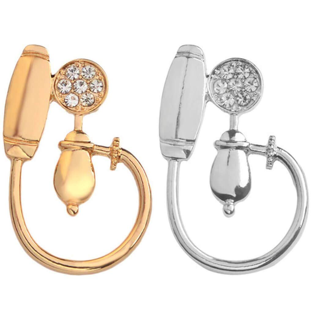 Charmart Sphygmomanometer Pins 2 Piece Set Medical Brooch Lapel Badge Doctors Nurse Gift Clothes Accessories