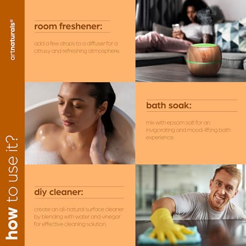 image for artnaturals Sweet Orange Essential Oil (4.0 Fl Oz / 118ml)- 100% Pure 