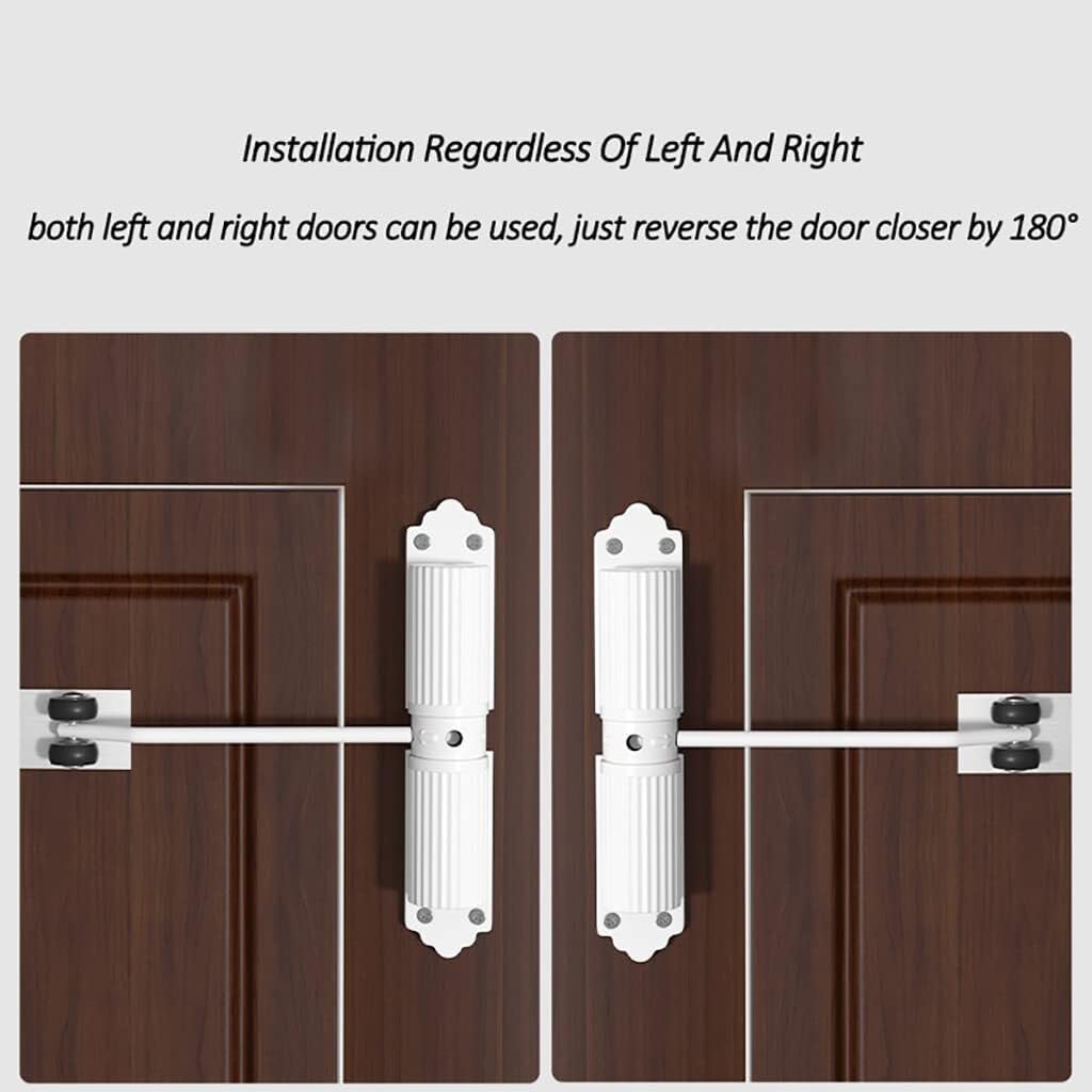 Ferme-porte hydraulique automatique à ressort de sécurité pour portes intérieures et extérieures avec indice de résistance au feu