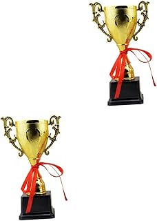 BESPORTBLE 2 pcs Football Trophy Basketball Stuff Football Stuff Prizes Trophy Gold Award Trophy Trophy Golden Trophy Golden Award Trophy Sports Supplies Gold Trophy Big Trophy Child