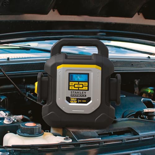 Image of STANLEY J15CF 1500 Peak Amp Jump Starter with 120 PSI Inflator