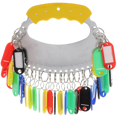 Healifty Tragbare Schlüsselverwaltungsscheibe aus Bruchfestem Kunststoff und Metall 30 Fach