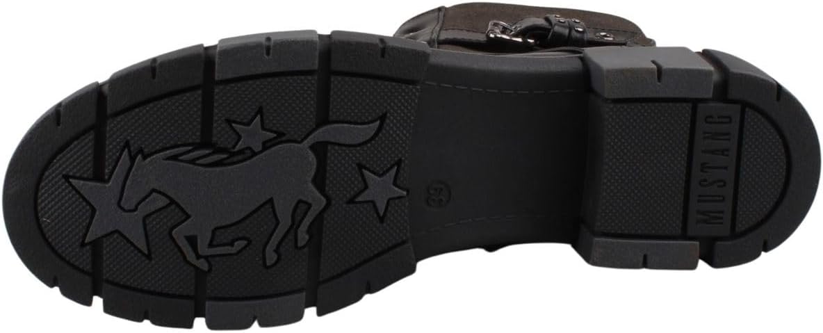 MUSTANG Stivaletti Donna Modello 1443-601 - Con Cinghia Decorativa, Suola Profilata E Chiusura Lampo - 4