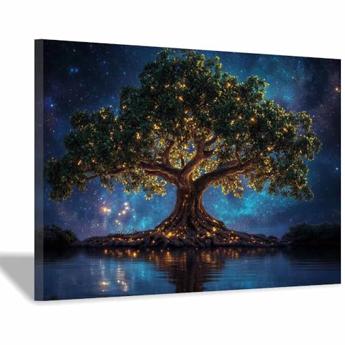 Impression sur toile Arbre de la vie, un tableau encadré élégant pour votre intérieur