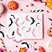 CNhoqc Halloween Bat Sticker Rolls - 1000pcs Spooky Pink & Black Bats Waterproof Vinyl Reusable Laptop Stickers Coloring Book Scrapbook Water Bottle Page Activity Pad Birthday Party Favors Skateboard