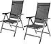 Amazon Basics - Terassenstuhl, 5-Stufen verstellbar, Doppelpack