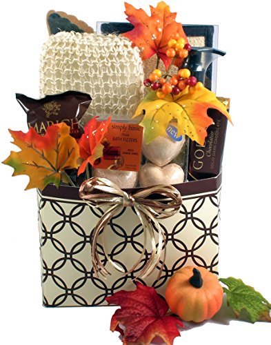 Autumn InSPArations For Her, Fall Spa Gift Basket For Women. She will Love this Luxurious Gift Basket! Perfect for that Autumn Birthday