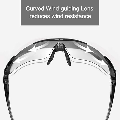 Miniatura 5 de ROCKBROS Gafas de sol polarizadas para hombres y mujeres protección UV con gafas de sol fotocromáticas para correr para hombre