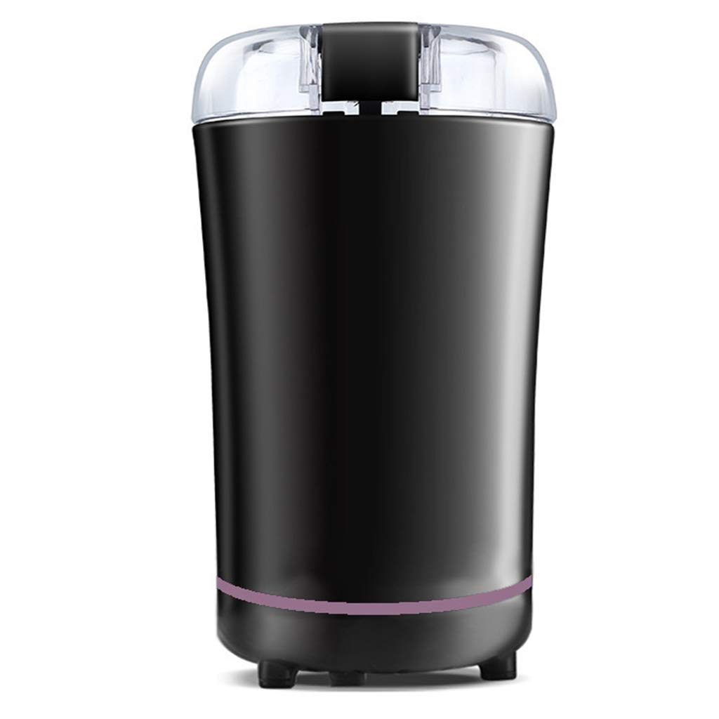 Młynek do kawy, elektryczny młynek do kawy do ziaren kawy młynek do orzechów i ziaren z ostrzami ze stali nierdzewnej 304, pojemność 50 ml, bezpłatna szczotka do czyszczenia little surprise