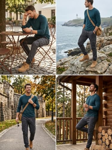 Image of Leriya Fashion Men's Cargo Pants | Multi Pocket Cotton Cargo Joggers for Men | Loose Fit Stylish Pant with Pockets | Casual Baggy Trousers & Streetwear Lower