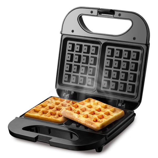 Ketumal Waffle Sandwich Breakfast Machine, Multifunctional Waffle Heating Machine for Household Toaster 750W Panini Press Grill Bread Toaster for Breakfast, Lunch, Desserts, Home Camping-image-48