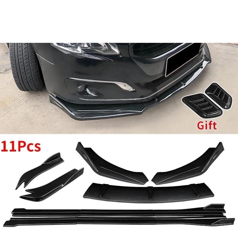 Parachoques delantero con faldones laterales para Peugeot 508 que reducen la resistencia 2