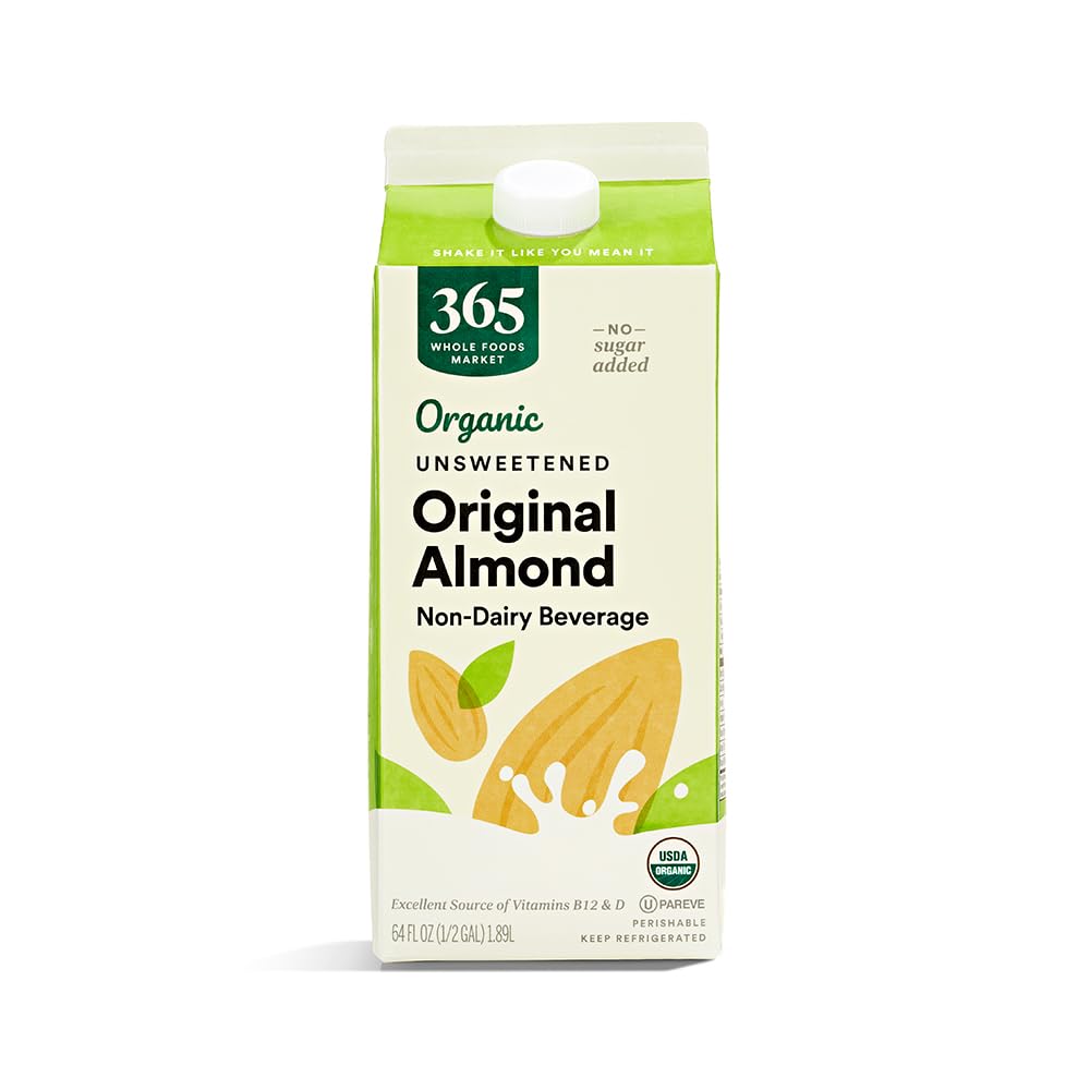 Amazon.com: 365 by Whole Foods Market, Organic Almondmilk