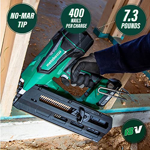 Metabo Hpt 18V Cordless Framing Nailer | Tool Only - No Battery | Brushless Motor | 2-Inch Up To 3-1/2-Inch Round Plastic Strip Nails | Lifetime Tool Warranty | Nr1890Drsq7 #TOP1