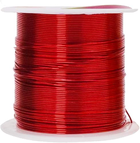 Vista 16 de Mandala Crafts Alambre de aluminio anodizado de calibre 8 para hacer joyas, alambre neutro flexible de color de 128 pies, flexible y flexible