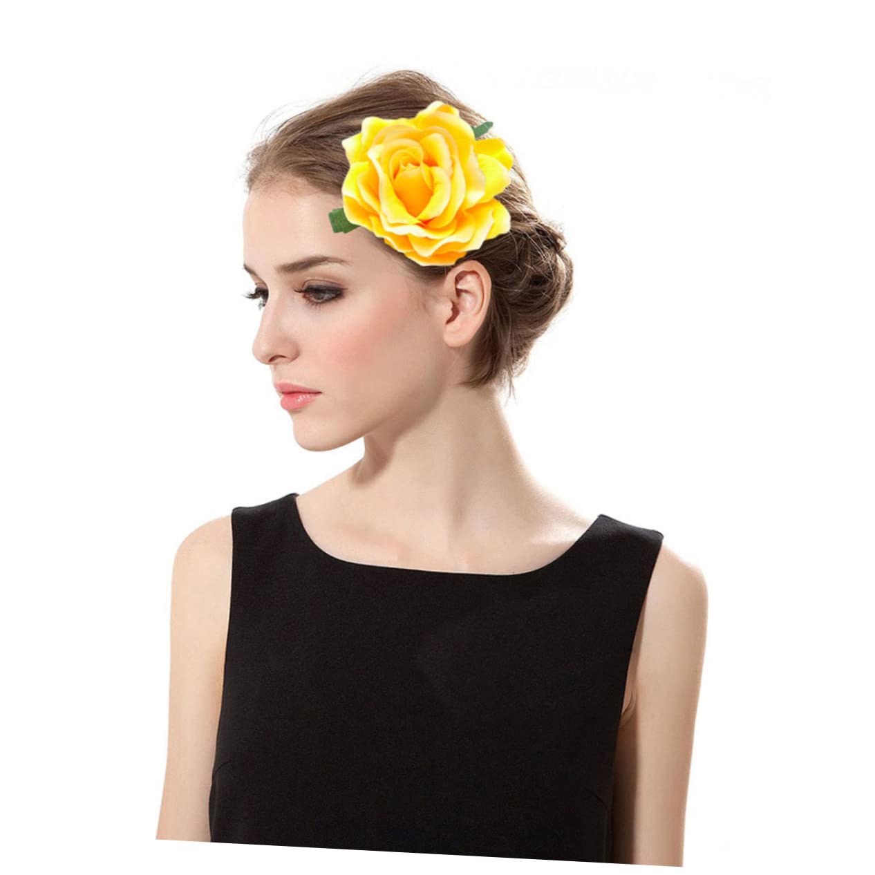 Beaupretty 15 Piezas Horquillas Pasador De Pelo Rosa Flor Flamenca Broche De Rosa Cocodrilo Horquillas Pasadores Abrazaderas Flor Para La Ropa Pasadores De Rosas Alfie Navidad Perder