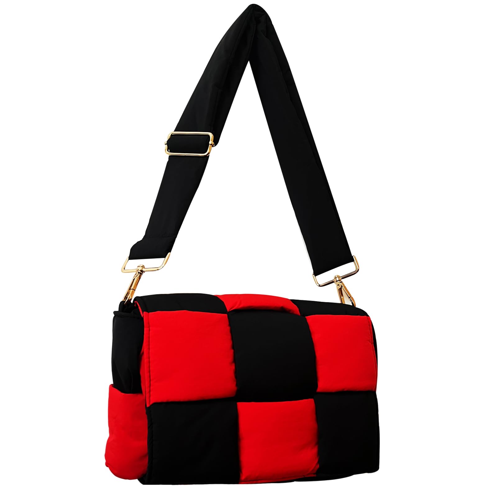 NAARIIAN Shoulder bags for women, Lightweight small puffer purses waterproof, handwoven puffy bag crossbody handbag