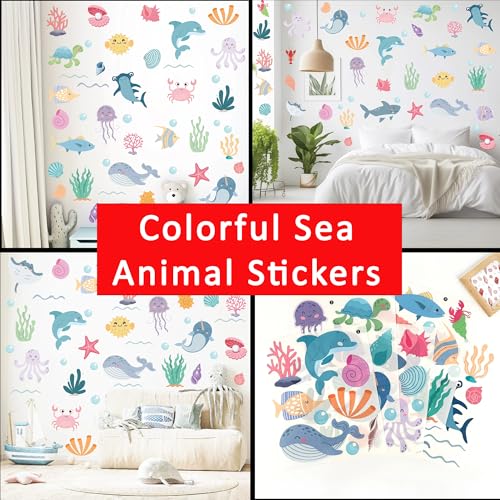 Calcomanías de Vida Marina para Niños 5 Hojas Coloridas miniatura 6