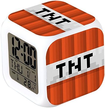 Amazon Co Jp Minecraft マインクラフト カラフルに光る置時計 目覚まし時計 温度計付き Ledライト ランダム キーホルダーセット Tnt ホーム キッチン Amazon Co Jp Minecraft マインクラフト カラフルに光る置時計 目覚まし時計 温度計付き Ledライト ランダム キーホルダーセット Tnt ホーム キッチン