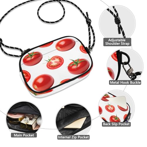 Women's Tomatoes Crossbody Bag,Cell Phone Purse Handbag with Adjustable Strap for Everyday Use, Travel, Shopping4