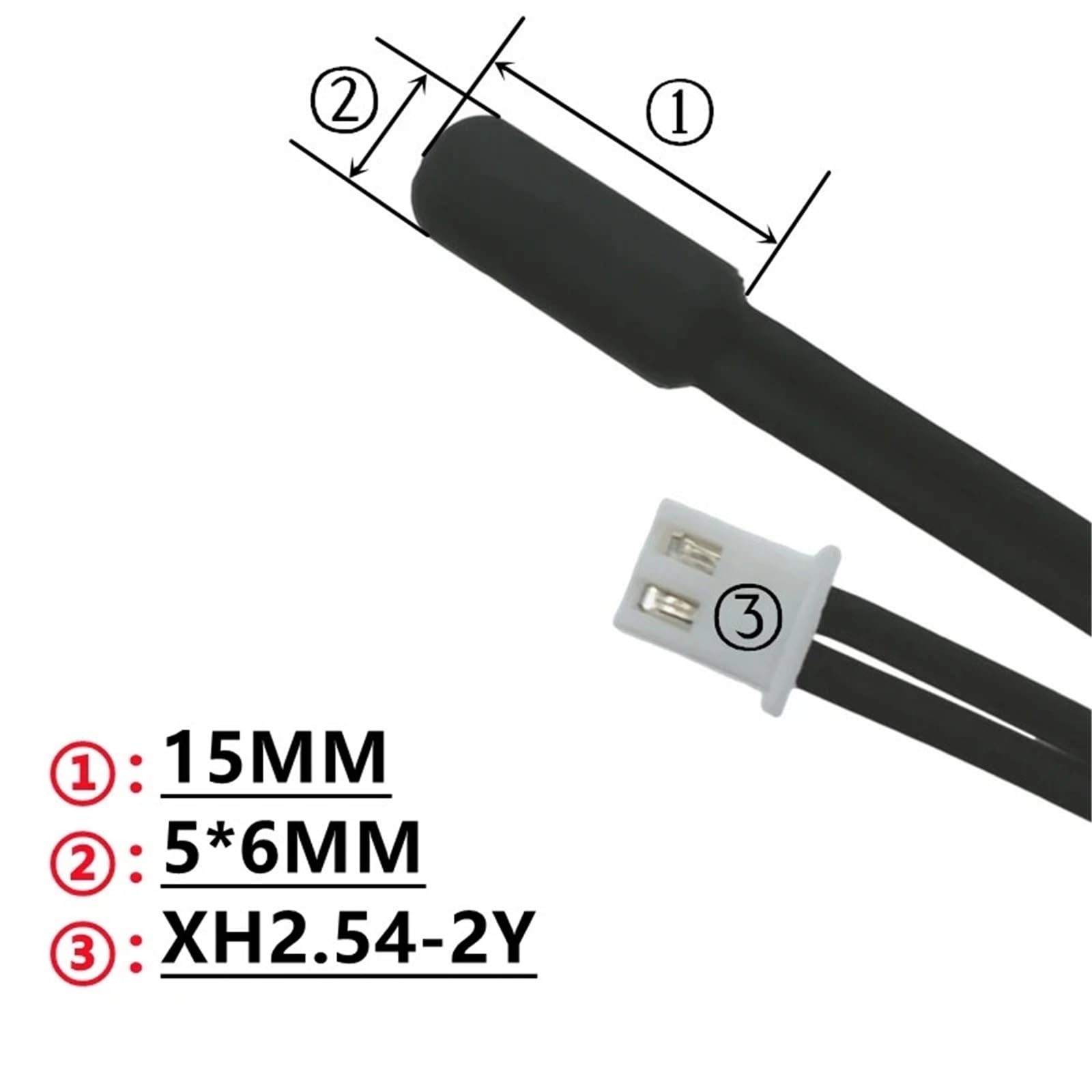 Sonde Super étanche TPE capteur de température intégré NTC-5K impédance thermoélectrique Corrosion B3950 1M