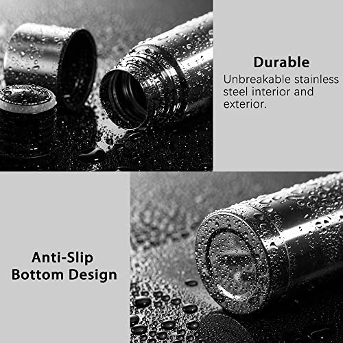 Foto von Umi Thermoskanne Thermosflasche 750ml,18/8 Edelstahl Thermobecher Trinkflasche, doppelwandige vakuumisolierte Isolierflasche,Auslaufsicher BPA-frei Heißwasserflasche für Kaffee,Tee