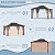 Aoxun 10' x 12' Outdoor Hardtop Gazebo Premium Polycarbonate Double - Roof Structure with Aluminum Frame, Complete with Privacy Curtains & Mosquito Netting for Backyard, Patio, Deck Parties (Brown)