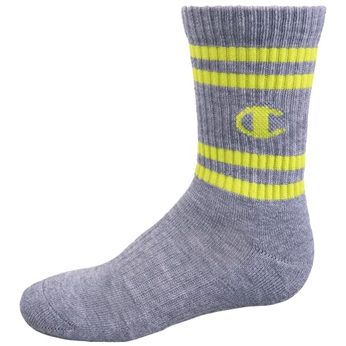 Image of Champion Kids' Kids' 6-pack Crew Socks With Color and Size Options