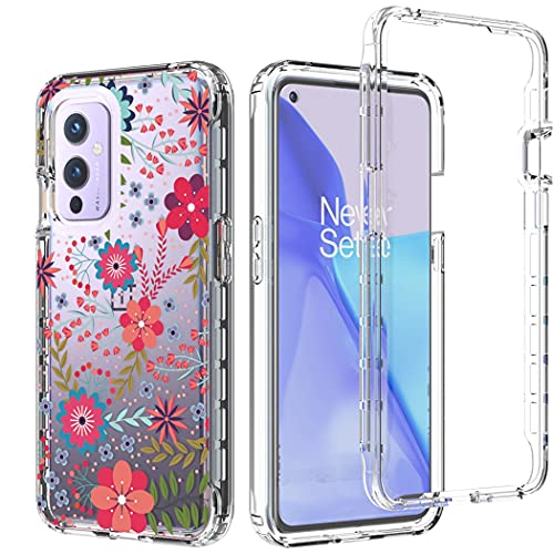 Coque fleurie pour OnePlus 9 5G le cadeau parfait transparent et antichoc