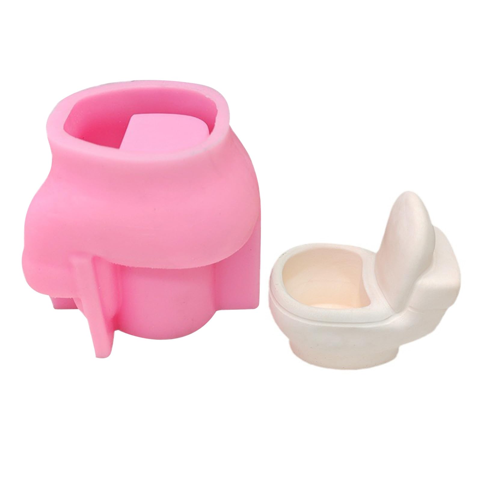 Kalttoy Plant Molds Toilet Flower Pots Silicone Epoxy Resin Molds Gypsum Plaster Toilet Flower Pots Silicone Plant Gypsum Plaster