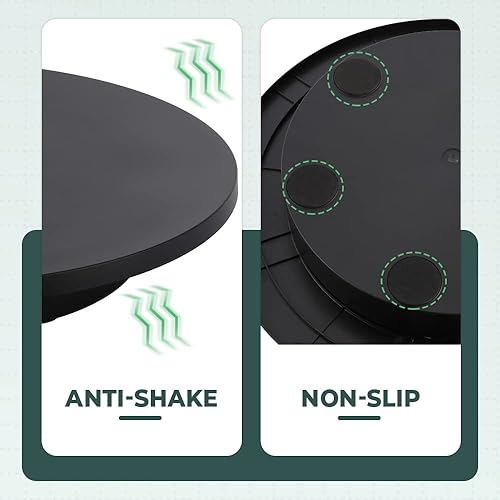 Miniatura 6 de Tocadiscos de fotografía de 16.5 pulgadas220 libras, soporte de exhibición giratorio motorizado de 360 grados con control remoto, tocadiscos