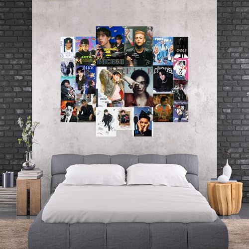 Image of Yellow Town India Boys of K-Pop Wall Collage Kit Posters (Pack of 21) Multi-sized Posters, 300 Gsm Glossy Finish - Perfect for Bedroom, Living room, Office, Home & Room Decor