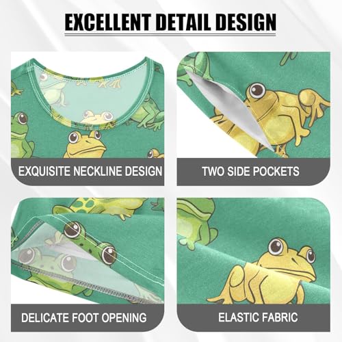 ALAZA Cute Mushroom Snail Deer Pajamas Short Sleeve 2 Piece Sleepwear Top and Bottom Pajama Set Unisex4