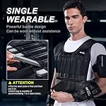 Weighted Vest for Men Women 20lb/30lb/40lb/50lb/60lb Adjustable Weight Vest with Steel Plates Weights for Walking Strength Training Running Workout - Image 2