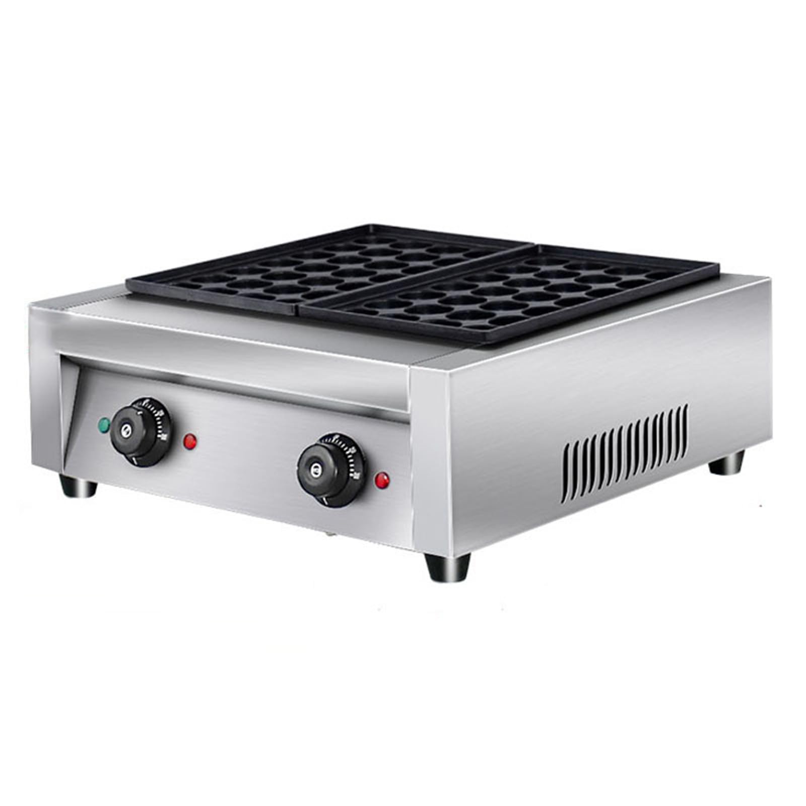 Máquina Takoyaki Eléctrica de 56 Hoyos Electric Octopus Fish Ball Griller Maker Máquina de Bolas de Pulpo para Calles de Refrigerios